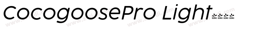 CocogoosePro Light字体转换